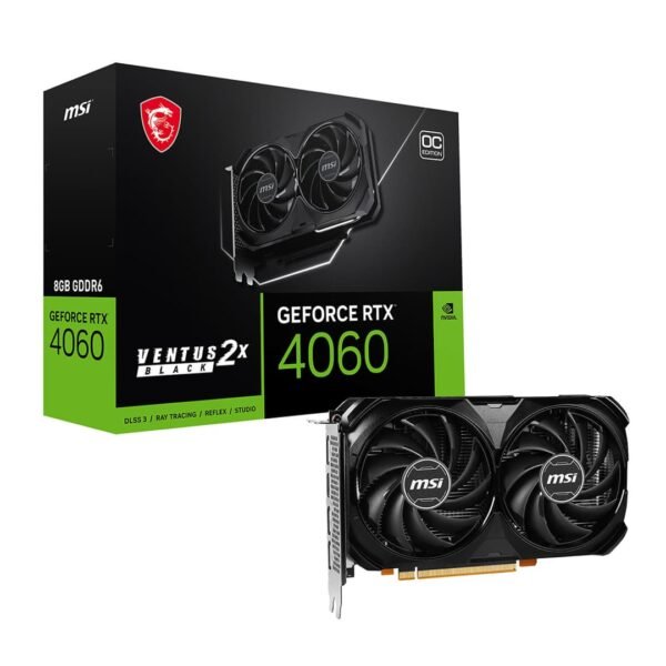 MSI GeForce RTX 4060 VENTUS 2X BLACK 8G OC