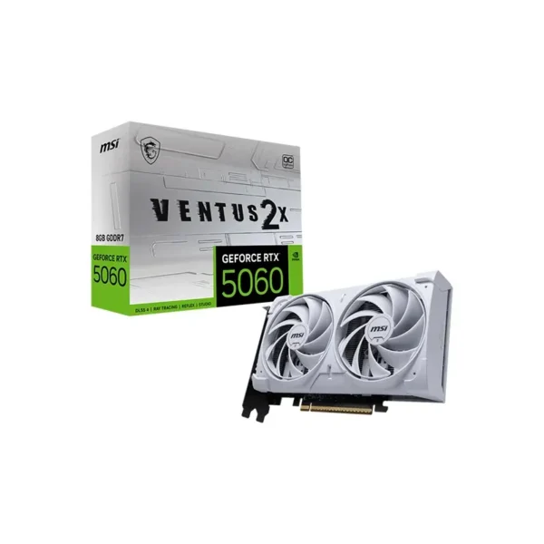 MSI GeForce RTX 5060 8G VENTUS 2X OC Blanc