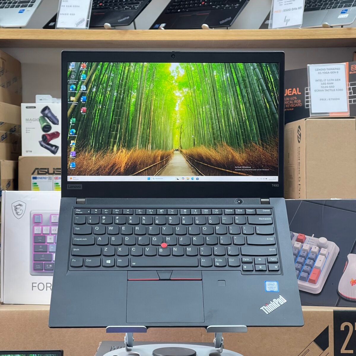 Lenovo ThinkPad T490 Core i7-8565U I 16Go I 256Go SSD I Win 11Pro I 14″ IPS Full HD Occasion Etat 8/10 – Image 2