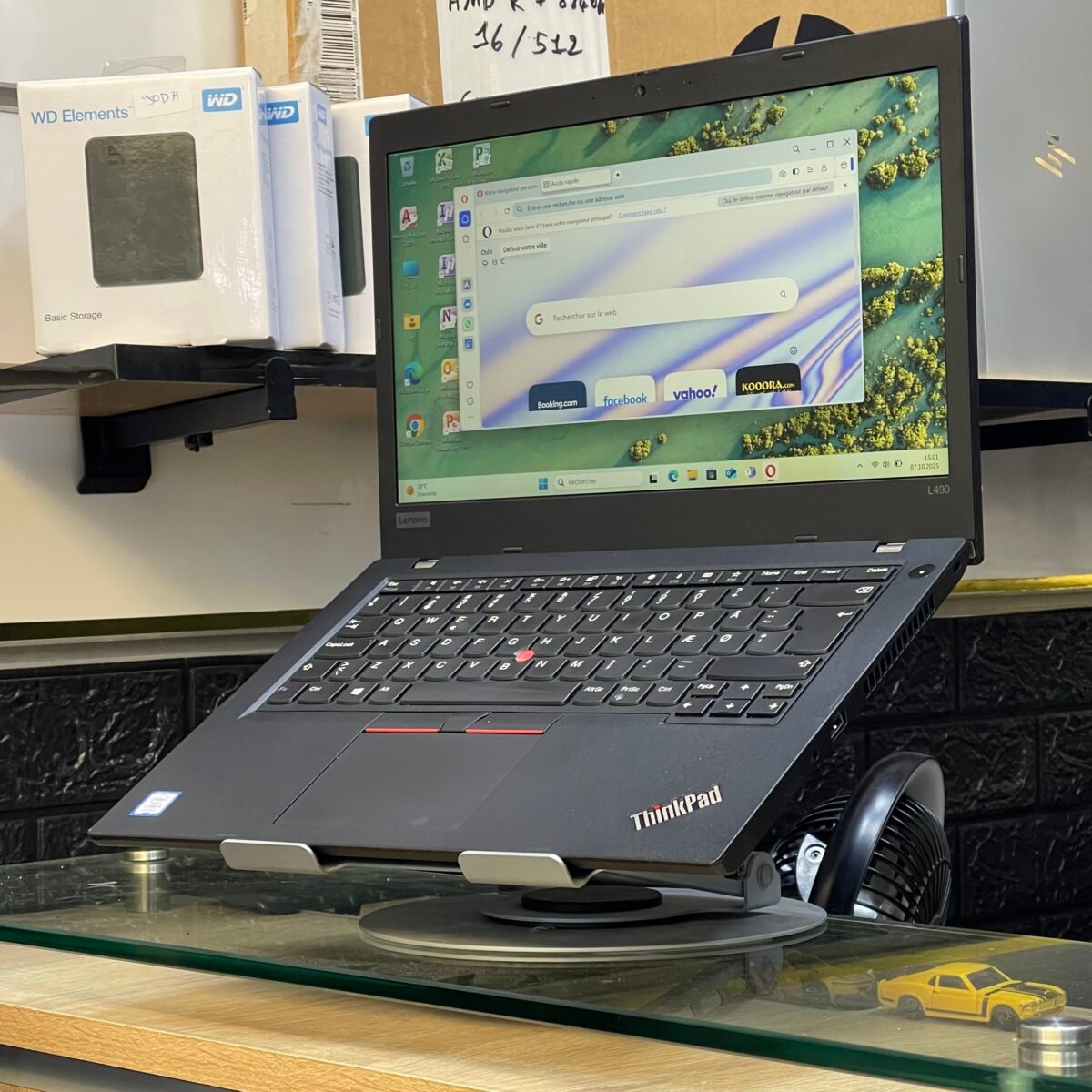 Lenovo ThinkPad L490 Tactile Core i5-8265U I 8Go I 256Go SSD I Win 11Pro I 14″ IPS Full HD Occasion Etat 8/10 – Image 4