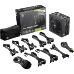 MSI MAG A1250GL PCIE5 80PLUS Gold 1250W – Image 3