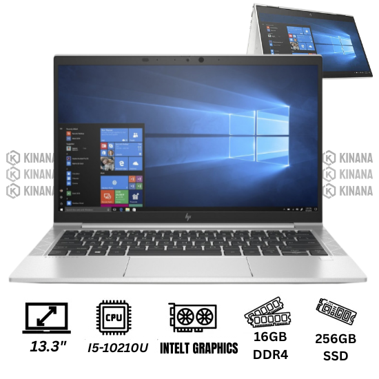 HP ELITEBOOK TACTILE 830 G7 X360 Core i5-10210U I 16Go I 256GB SSD I Win 11Pro I 13.3″ IPS Full HD TACTILE Remis à neuf Etat 9/10