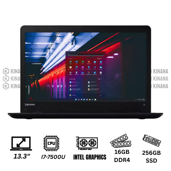 LENOVO THINKPAD 13 Core i7-7500U I 16Go I 256GB SSD I Win 10 Pro I 13.3″ IPS Full HD Occasion Etat 8/10