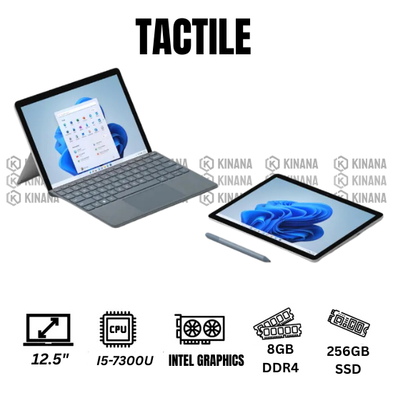 Ordinateur TABLET Microsoft Surface Pro 5 Tactile CORE I5 7Eme I 8Go RAM I 256Go SSD I Win 11 I 12.5″  QHD+ Occasion